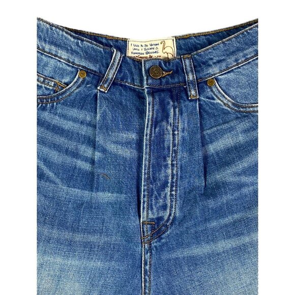 Free People x SANDRINE ROSE Women's Wide Fit Distressed Paper Jeans Size 28 - Picture 7 of 12